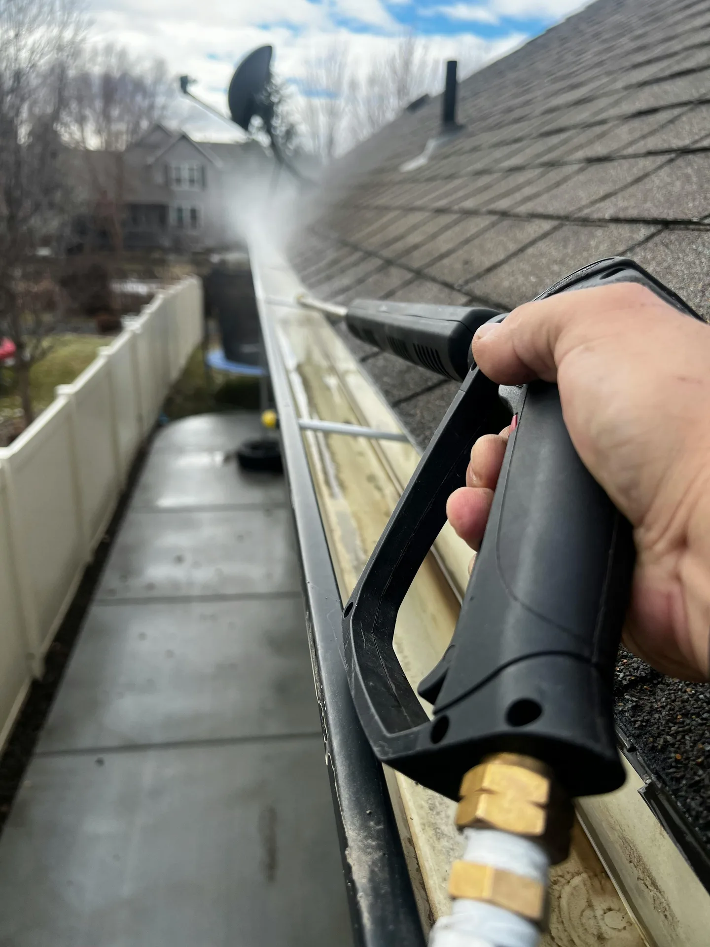 Minneapolis commercial dumpster pad surface cleaner pass