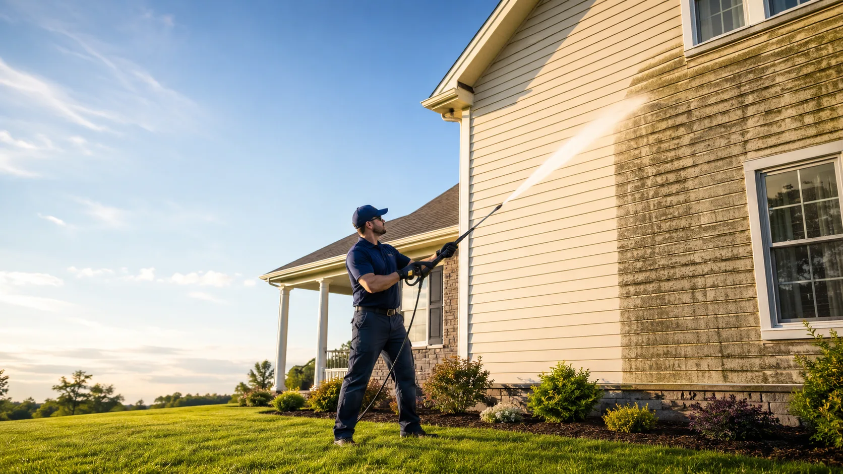 Soft Washing House Exterior on /fence-cleaning/ — Rockland Windows Minneapolis